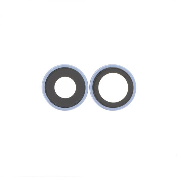 Lente para iPhone 17 con embellecedor azul