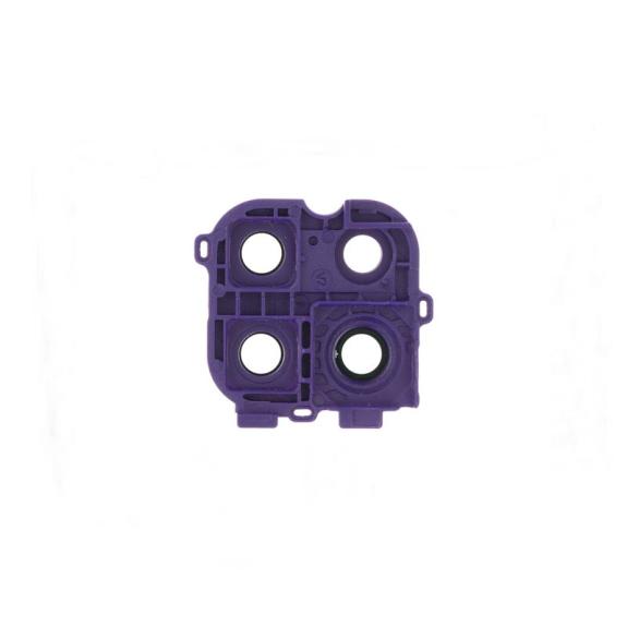 Lente para Motorola Moto G9 Power con embellecedor morado