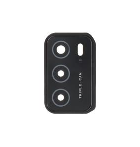 Lente para Oppo A16 en color negro con embellecedor
