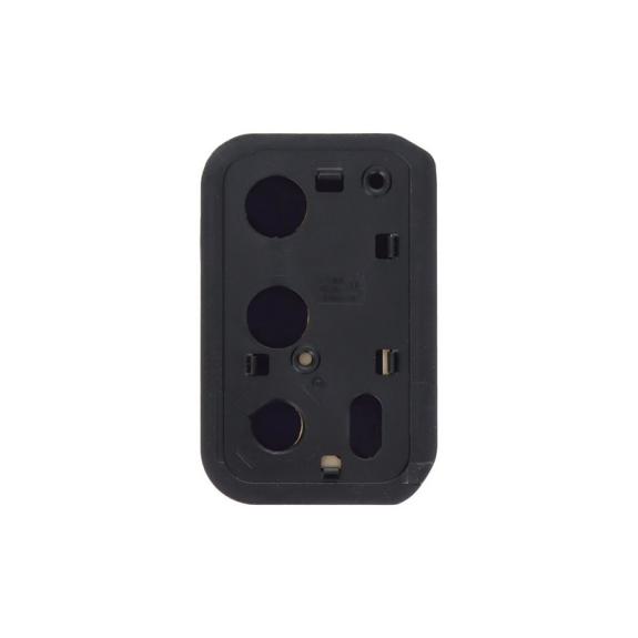 Lente para Oppo A16 en color negro con embellecedor