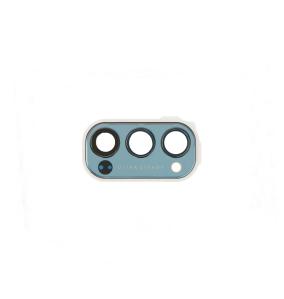 Lente para Oppo Reno4 Pro 5G con embellecedor azul