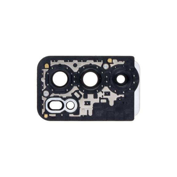 Lente para Oppo Reno6 Pro 5G en color negro con embellecedor
