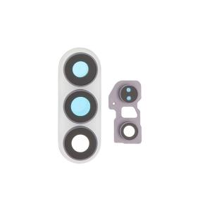 Lente Para Samsung Galaxy S26 Ultra con embellecedor blanco