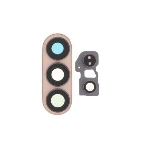 Lente Para Samsung Galaxy S26 Ultra con embellecedor rosa-dorado