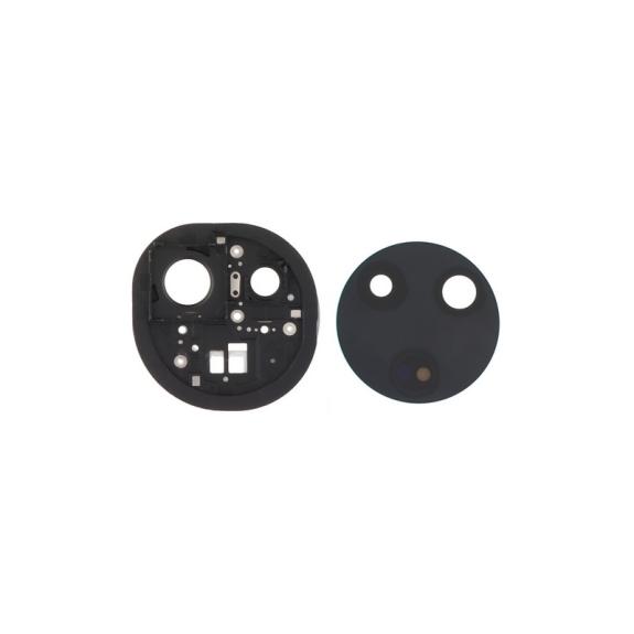 Lente Para Xiaomi Poco F7 Pro con embellecedor negro