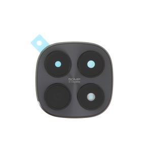 Lente Para Xiaomi Poco M8 5G con embellecedor negro