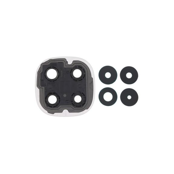 Lente Para Xiaomi Poco X7 con embellecedor plateado