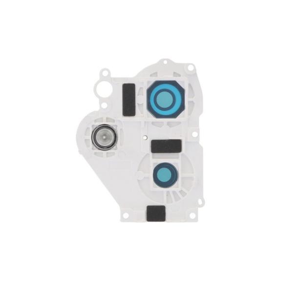 Lente Para Xiaomi Redmi 12 5G con embellecedor blanco