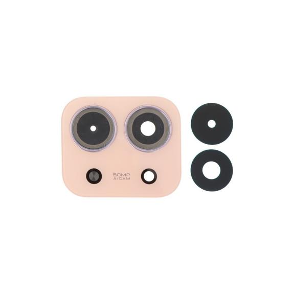 Lente Para Xiaomi Redmi 15C 4G Con Embellecedor Naranja