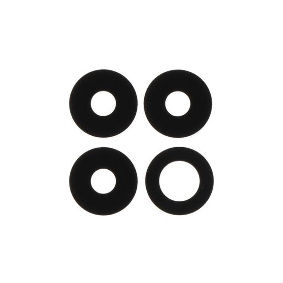 Lente pequeña para Realme 8 4G en color negro (4 piezas)