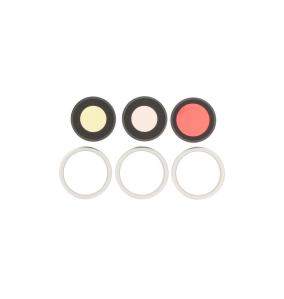 Lente trasera para iPhone 17 Pro / 17 Pro Max Plata 3 piezas