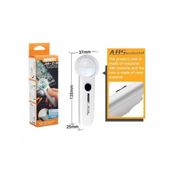 Lupa óptica 8x con luz led