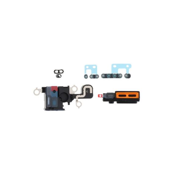 Malla Antipolvo Altavoz para iPhone 15 Negro 6pcs en un set