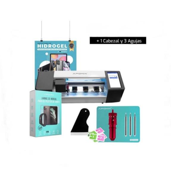 Maquina Plotter Wifi con 100 laminas de hidrogel + 1 de Tablet