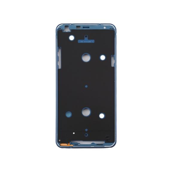 MARCO FRONTAL CHASIS CUERPO CENTRAL PARA LG Q STYLO 4 AZUL