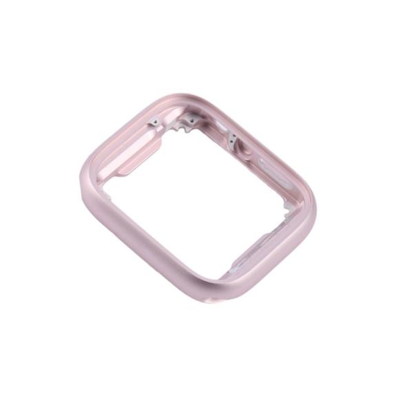 Marco Frontal Para Apple Watch Series 9 41mm en color rosa
