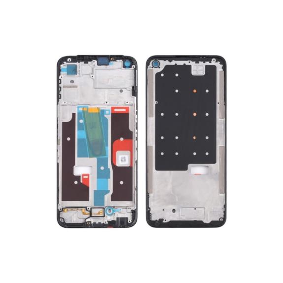 Marco frontal para Realme Narzo 50 4G en color plateado