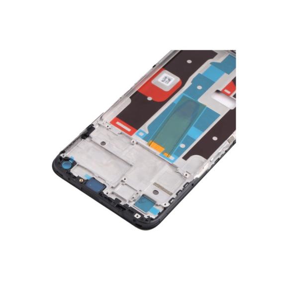 Marco frontal para Realme Narzo 50 4G en color plateado
