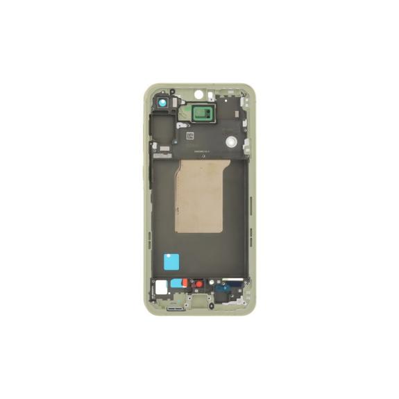 Marco Frontal Para Samsung Galaxy A55 en color amarillo