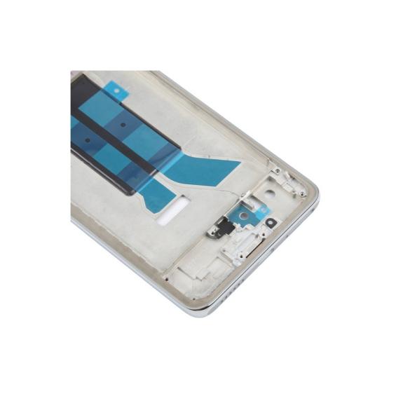 Marco Frontal Para Xiaomi Redmi Note 14 Pro 5G en color plateado