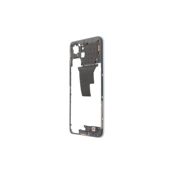 Marco Intermedio Para Huawei Honor X7A en color plata titanio