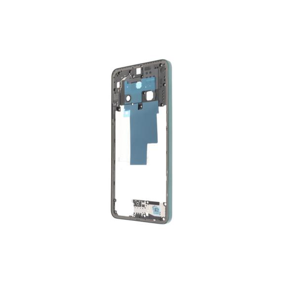 Marco Intermedio Para Oppo Reno12 F 5G Negro / Verde