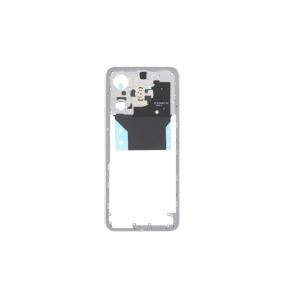 Marco Intermedio Para Xiaomi Poco M6 en color plateado con NFC