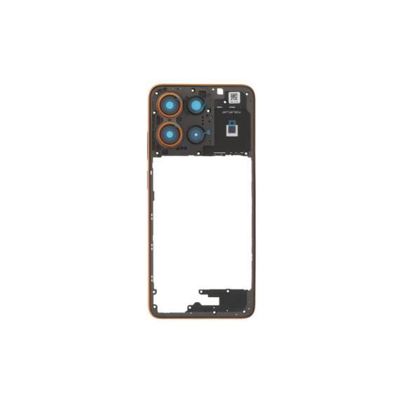 Marco Medio y Embellecedor Para Motorola Moto G15 Naranja