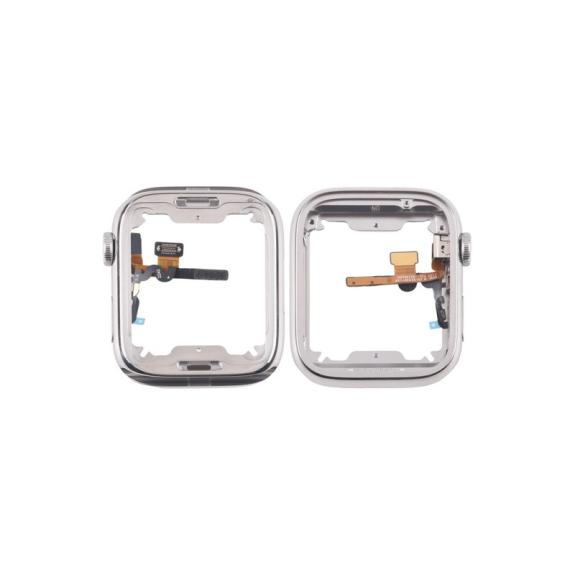Marco para Apple Watch Series 7 / 8 / 9 41mm plateado (LTE)