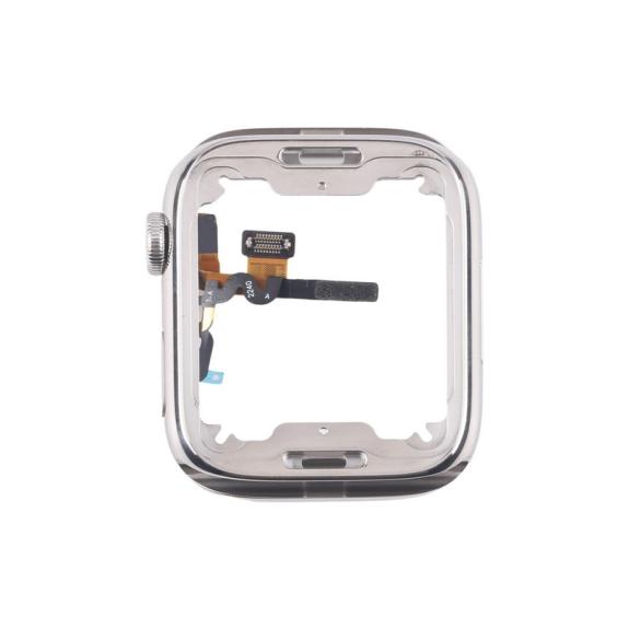 Marco para Apple Watch Series 7 / 8 / 9 41mm plateado (LTE)