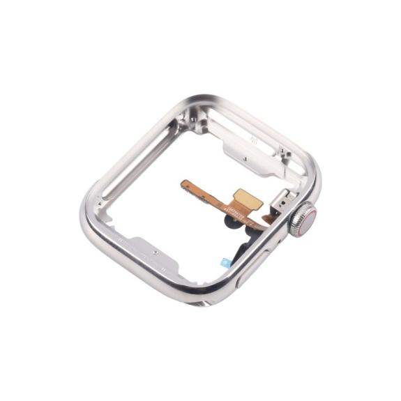Marco para Apple Watch Series 7 / 8 / 9 41mm plateado (LTE)