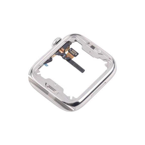 Marco para Apple Watch Series 7 / 8 / 9 41mm plateado (LTE)