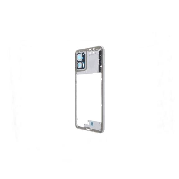 Marco para Motorola Moto G73 5G con embellecedor blanco