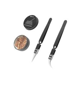 Kit Pinzas Cerámicas 2UUL + 100 Láminas para Desoldar