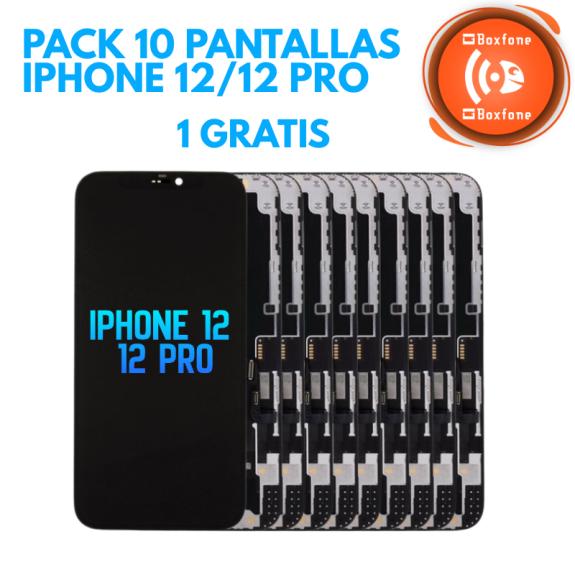 Pack 9+1 pantallas iPhone 12 / 12 Pro BF8