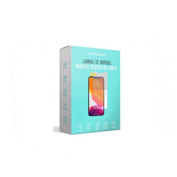 Pack 20 laminas premium cristal UV apokin de hidrogel para móvil