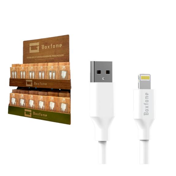 Pack Expositor Accesorios Boxfone - Cables y Cargadores Premium