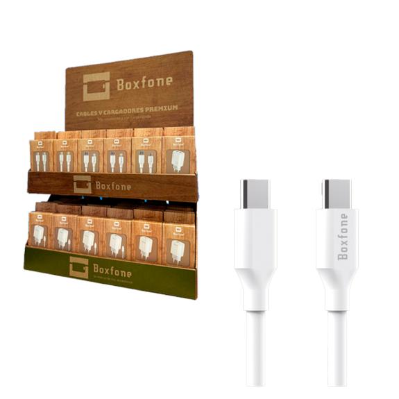 Pack Expositor Accesorios Boxfone - Cables y Cargadores Premium