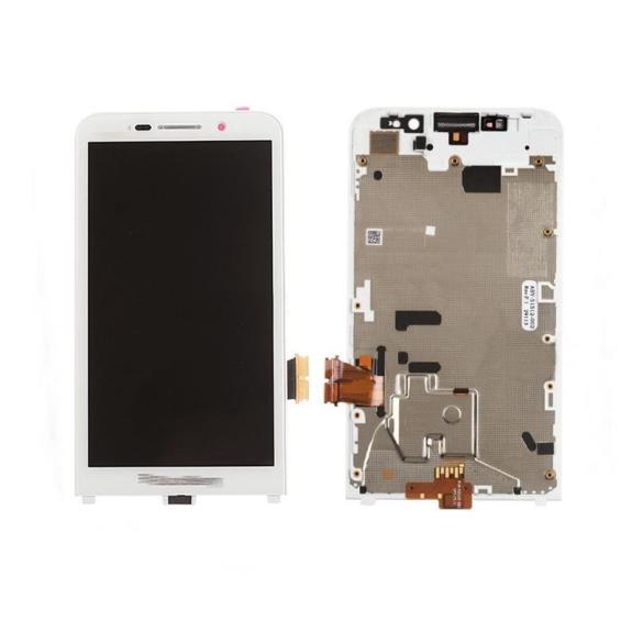 PANTALLA COMPLETA PARA BLACKBERRY Z30 BLANCO C/MARCO 4G