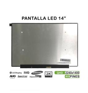 Pantalla de 14" para Portátil NV140DRM-N61 2K 40 Pines