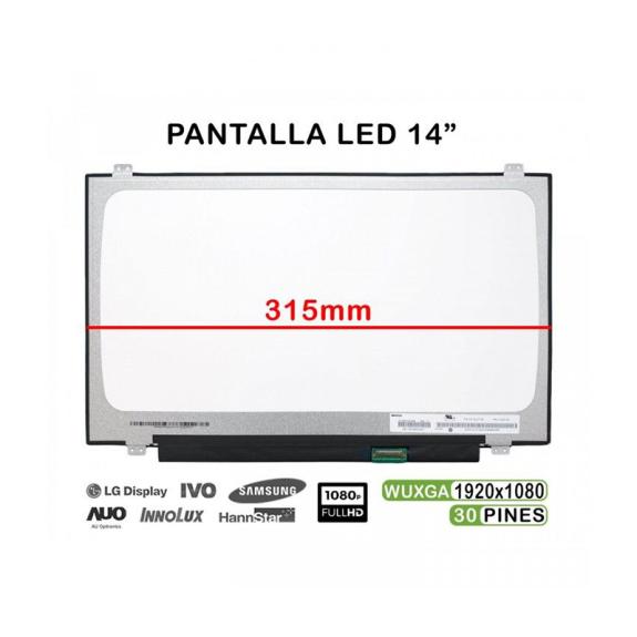 " Pantalla de 14"" para Portátil NV140FHM-N49 "