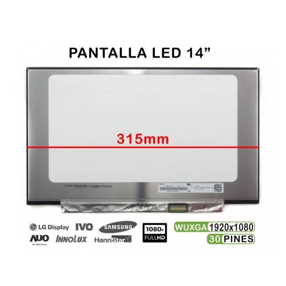 Pantalla de 14" para Portátil TV140FHM-NH1 315MM FHD 30 PINES