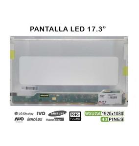 "Pantalla de 17.3"" para Portátil Asus N750JV FHD 40 PINES"