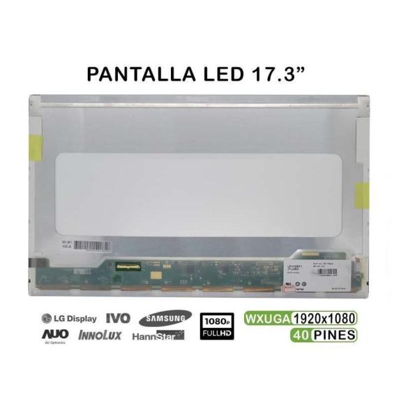 "Pantalla de 17.3"" para Portátil Asus N750JV FHD 40 PINES"