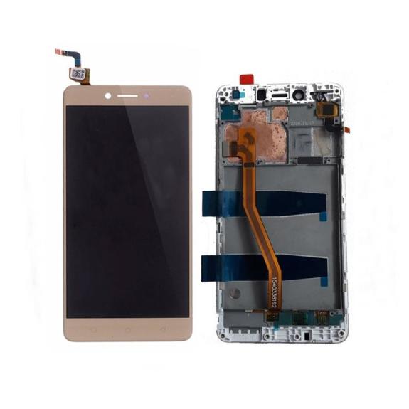 PANTALLA LCD COMPLETA PARA LENOVO K6 NOTE DORADO CON MARCO