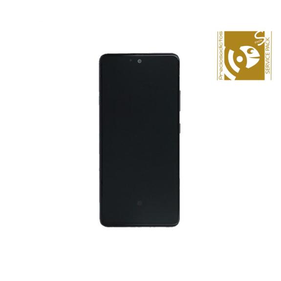 Pantalla para Samsung Galaxy A52 / 5G marco negro SERVICE PACK