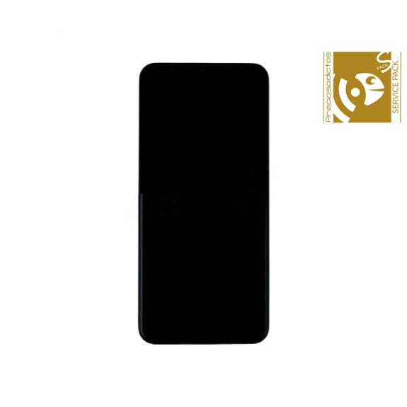 Pantalla SERVICE PACK para Samsung Galaxy M21 con marco negro