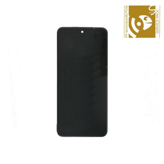 Pantalla para Xiaomi Redmi Note 10S con marco negro SERVICE PACK