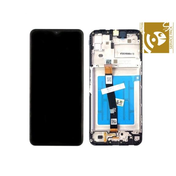 Pantalla para Samsung Galaxy A22 5G con marco negro SERVICE PACK