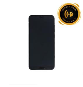 Pantalla para Huawei P20 Pro con marco negro SERVICE PACK